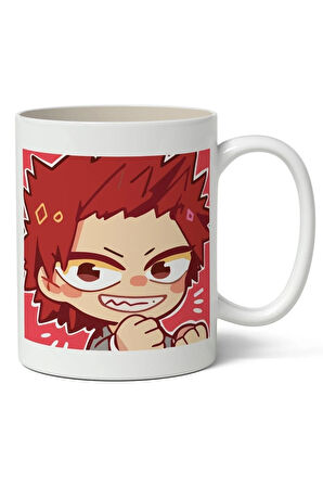 My Hero Academia Kirishima Temalı Baskılı Beyaz Kupa Bardak
