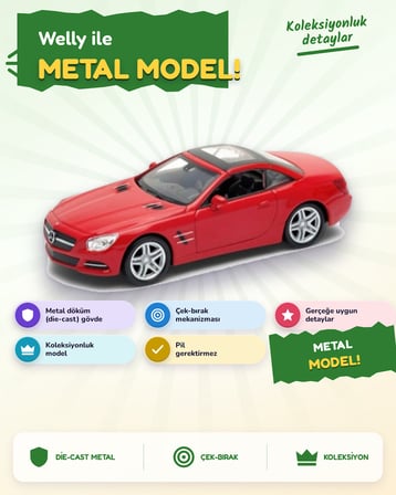 Welly Diecast Mercedes Benz SL550 43662