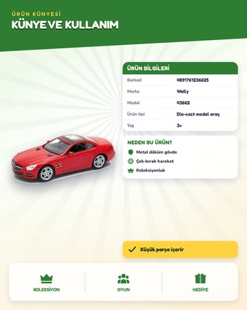 Welly Diecast Mercedes Benz SL550 43662