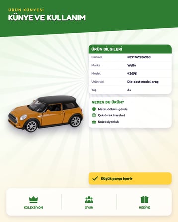 Welly Die Cast New Mini 43696