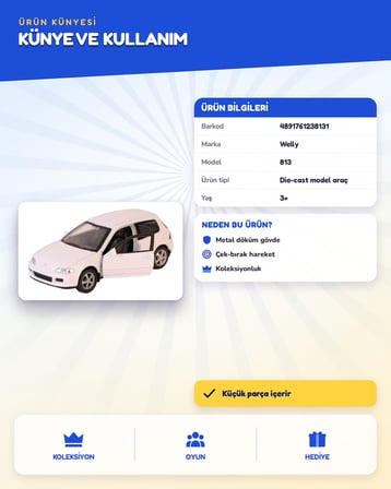 Welly Çek Bırak Honda Civic EG6 813