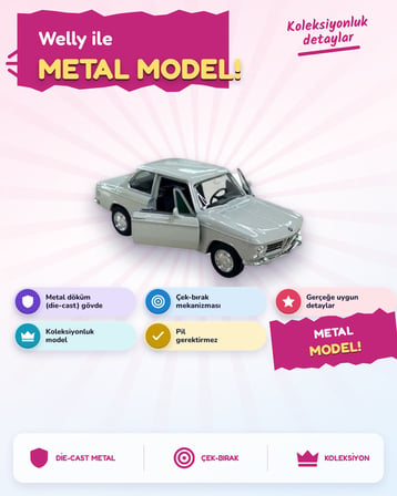 Welly 1:32 BMW 2002 TI 43808