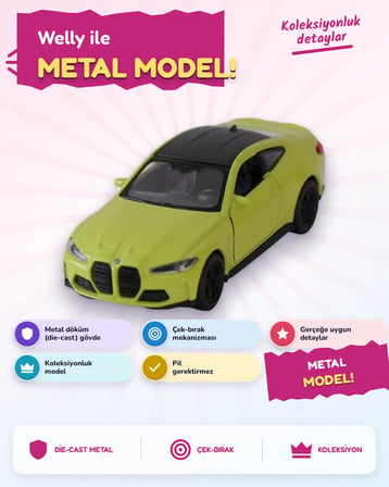 Welly Çek Bırak Asortili 49720-6D-25