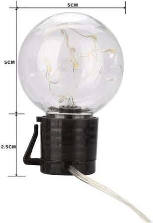 Solar 10Led Ampül 8 Mod 3.5Mt Güneş Enerjili Dış Bahçe Aydınlatma Dekorasyon Günışığı