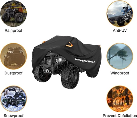 Bodyguard ATV brandası, su geçirmez, iç ve dış mekanlarda kullanılabilir, Quad Cover için örtü, toka, kar geçirmez, toz geçirmez (ATV-3)