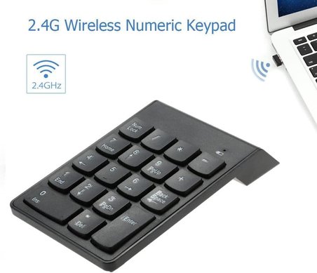 Süper İnce Kablosuz Keypad Klavye NumLock Numped Macbook Windows Android Uyumlu 2.4Ghz