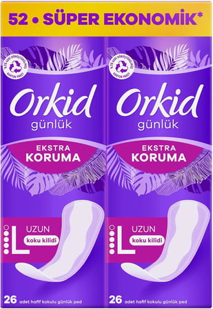 Orkid Gunluk Ped Extra Koruma Uzun 52 Adet Ped