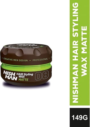 Nishman Saç Şekillendirici Wax 08 Matte, 150 ML | Tüm Saç Tipleri | Ekstra Güçlü, Doğal ve Matt Görünüm