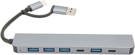 12-in-1 Profesyonel Type-C Hub ve Dock Station, Kart Okuyuculu Çoklu Dönüştürücü (MacBook, PC Uyumlu)