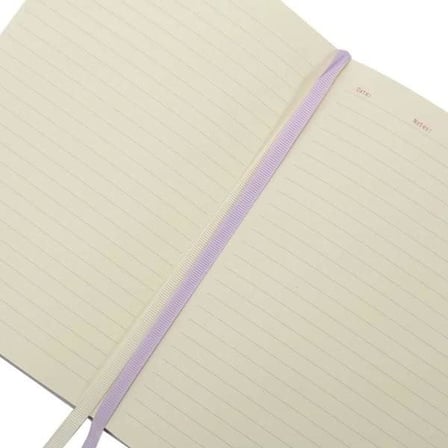 VJ Venzi Sert kapak Planlayıcı Defter, 14x20 cm 100 gr. Krem 96 yp.Lila. Çiz.