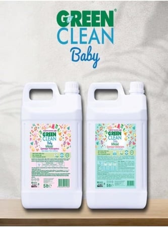 Green Clean Baby Çamaşır Deterjanı Ve Çamaşır Yumuşatıcı 2' Li Set 5 L