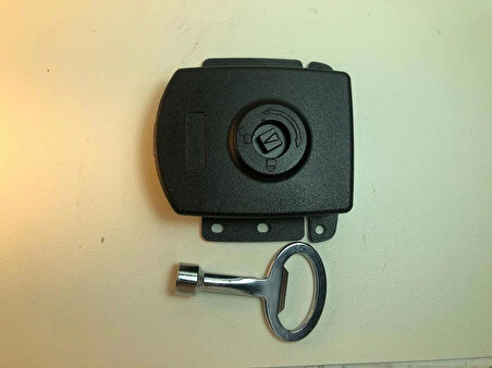 ATLASTEK METAL MİNİ YÜZEY MONTAJ HAVA SANTRAL KABİN AĞIR PANEL KİLİT - PLASTİK GÖVDE (+ Alu. Kare 8. Anahtar)