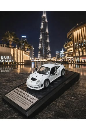 Porsche 911 GT3 RSR Diecast Model Araba Özel Standlı Porsche Araba