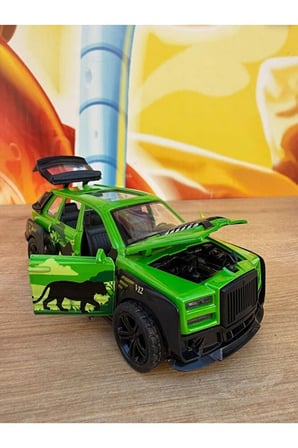 Rolls Royce Cullinan Diecast Model Araba Sesli Işıklı Açılan Kapılar Rolls Royce Safari Aracı