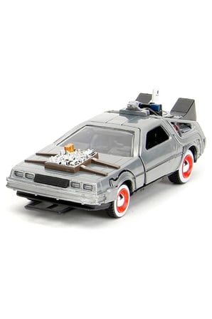 Geleceğe Dönüş Seri 3'Lü Set Metal Model Araba Efsane Delorean Back The Future