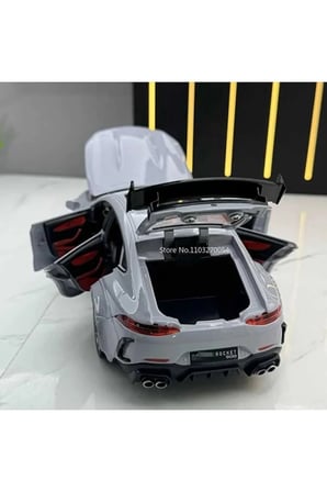 Mercedes Brabus Diecast Model Araba1:24 Mercedes Brabus Rocket Model Araba Gri