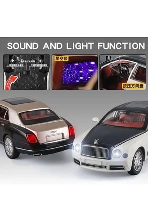 Bently Mullsane 1:24 Diecast Model Araba Koleksiyon Araba Sesli Işıklı Bently Mulsanne