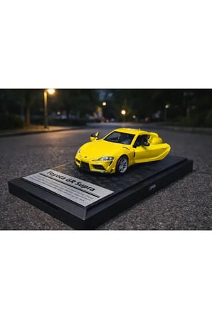 Toyota GR Supra Diecast Model Araba 1:26 Ölçek Özel Standlı Toyota Supra Araba
