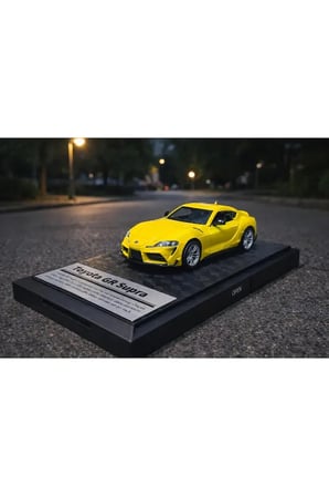 Toyota GR Supra Diecast Model Araba 1:26 Ölçek Özel Standlı Toyota Supra Araba