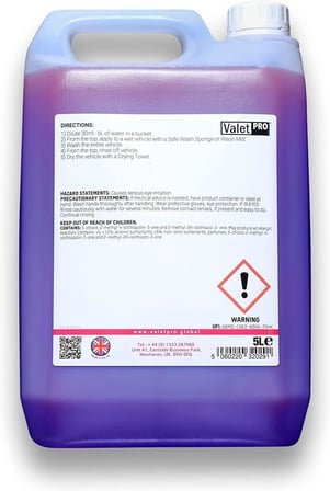 ValetPRO Konsantre Oto Yıkama - Kir ve kiri temizler - 5L