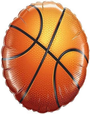 Basketbol Topu Folyo Balon 1 Adet 45 cm