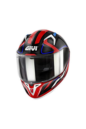 Gıvı 50.8 Racer Beyaz-kırmızı-siyah Kask