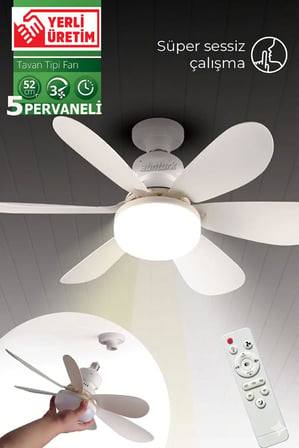 Uzaktan Kumandalı Yer Tavan Duvar Vantilatörü Led Işıklı Süper Sessiz Çalışan Serinleten Pervane Fanı Çok Fonksiyonlu Led Işıklı Uzaktan Kumanda ile Hız Işık Ayarlı Salon Yatak Odası Ofis Vantilatörü