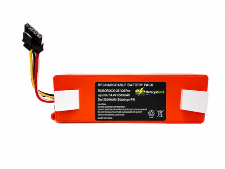 BataryaBank Roborock Q5 / Q5 Pro Uyumlu Robot Süpürge Bataryası 14.4V 6500mAh Li-ion Yüksek Kapasiteli Şarj Edilebilir Pil