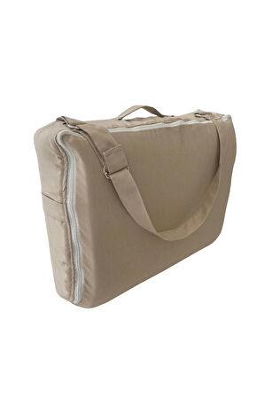 Kahve Dağ Desenli Çantalı Babynest Bebek Çantası Taşınabilir Anne Yanı Yatağı Baby Nest