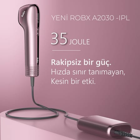 Robx A2030 IPL Sapphire Sogutma 35 joule Ultra Güç Hızlı Etki Çoklu Seri Otomatik Atım Pembe