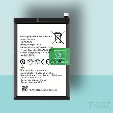 Tkgz - İnfinix HOT 10 - BL-51BX - Batarya Pil Orijinal Sıfır