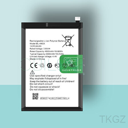 Tkgz - İnfinix HOT 12 PRO - BL-49GX  -  Batarya Pil Orijinal Sıfır