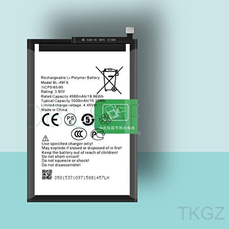 Tkgz - İnfinix HOT 20 - BL-49FX - Batarya Pil Orijinal Sıfır