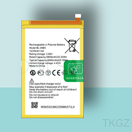 Tkgz - İnfinix HOT 9 PLAY -BL-58BX - Batarya Pil Orijinal Sıfır