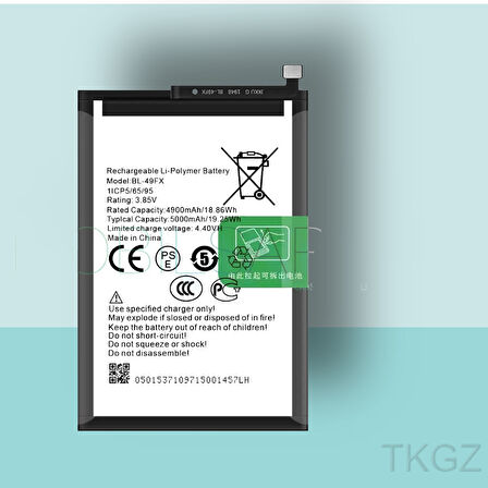 Tkgz - İnfinix NOTE 7 LİTE - BL-49FX - Batarya Pil Orijinal Sıfır