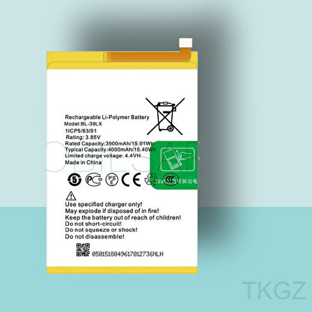 Tkgz - İnfinix S5 LİTE - BL-39LX - Batarya Pil Orijinal Sıfır