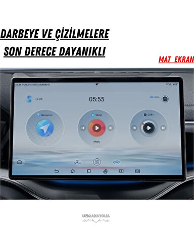 BYD Sealion 7 15.6 inç Navigasyon ve Multimedya Uyumlu Mat Ekran Koruyucu