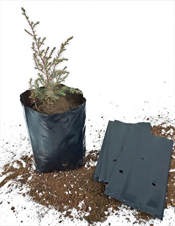Fide Poşeti 9x15 CM 20 KG Fide Torbası Fidan Poşeti