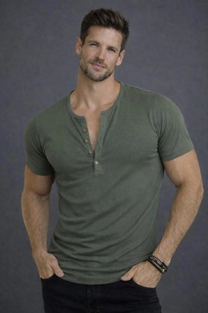 Özel Üretim Haki Ekstra Slim Fit Bady Henley Yaka Dar Kesim düğmeli Açık Geniş Yaka Tişört T-Shirt