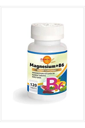 Force Nutrition Magnesium Vitamin B6 Magnezyum 120 Tablet