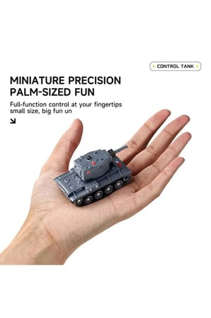 Uzaktan Kumandalı Jarjlı Mini Tank 9 Kanallı Kızıl Ötesi Savaş Özellikli Kumandalı RC Mini Tank
