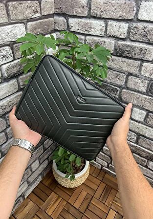 Guard Yeşil Üçgen Desen  Clutch Çanta