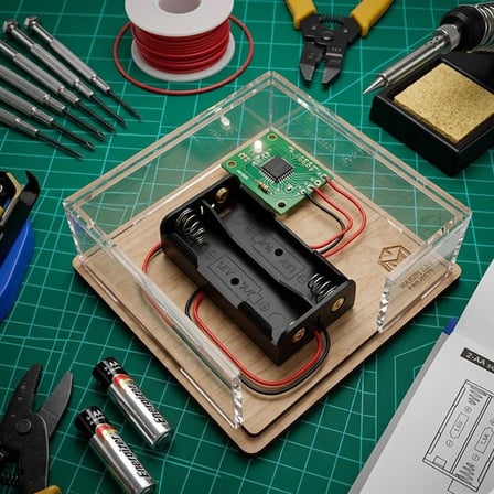 Powermaster IC-233A Plastik Siyah AA 2'li Pil Yuvası (5 Adet)