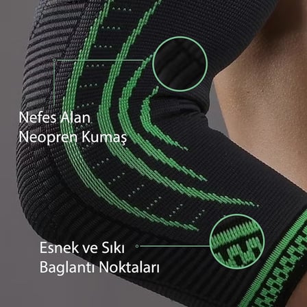 Elastik Dirseklik Fitness Voleybol Basketbol Tenis Sporcular için 25 cm Uzunluğunda Koruyucu Destek Bandajı