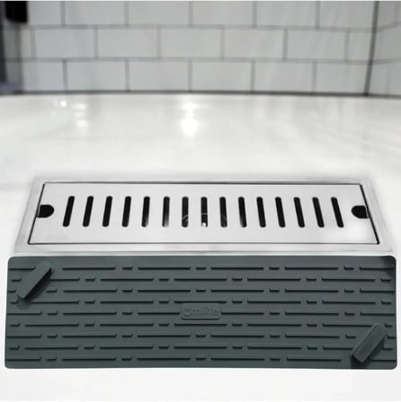 TİNEKE GRİ Renk Uzun Model Kötü Koku Önleyici Silikon Mat Banyo Mutfak Lavabo Balkon Gider Tıpası Kapağı
