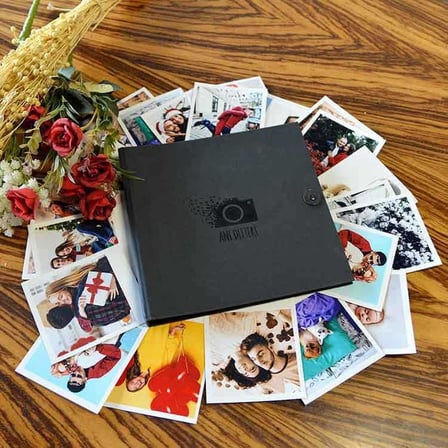 Polabook Siyah Anı Albümü - Jel Kalem ve Sticker Hediyeli