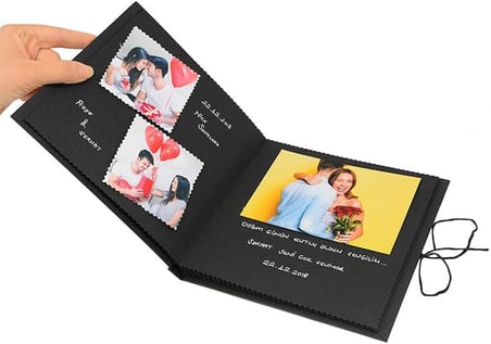Polabook Siyah Anı Albümü - Jel Kalem ve Sticker Hediyeli