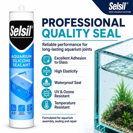 Selsil Akvaryum Silikonu Şeffaf 310 ml