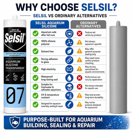 Selsil Akvaryum Silikonu Şeffaf 310 ml