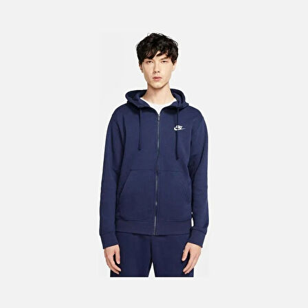 Sportswear Club Fleece Full-Zip Hoodie Erkek Sweatshirt